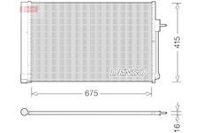 Kondenzátor, klimatizace DENSO DCN15001