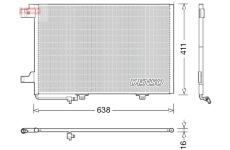 Kondenzátor, klimatizace DENSO DCN17007