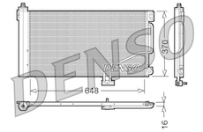Kondenzátor, klimatizace DENSO DCN17021