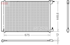 Kondenzátor, klimatizace DENSO DCN17060