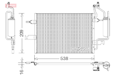 Kondenzátor, klimatizace DENSO DCN20026