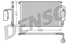 Kondenzátor, klimatizace DENSO DCN20034