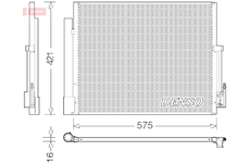 Kondenzátor, klimatizace DENSO DCN20036