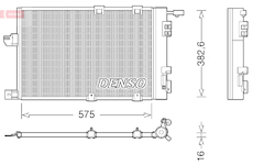 Kondenzátor, klimatizace DENSO DCN20038