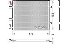 Kondenzátor, klimatizace DENSO DCN20041
