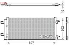 Kondenzátor klimatizácie DENSO DCN20044