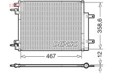 Kondenzátor, klimatizace DENSO DCN20046