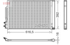 Kondenzátor, klimatizace DENSO DCN20049