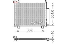 Kondenzátor, klimatizace DENSO DCN20051