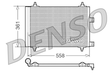 Kondenzátor, klimatizace DENSO DCN21016