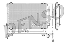 Kondenzátor, klimatizace DENSO DCN21017