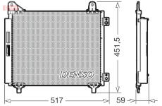 Kondenzátor, klimatizace DENSO DCN21035