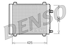 Kondenzátor, klimatizace DENSO DCN23004