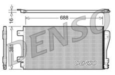 Kondenzátor, klimatizace DENSO DCN23014