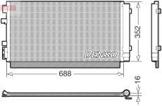 Kondenzátor, klimatizace DENSO DCN23038