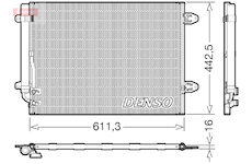 Kondenzátor, klimatizace DENSO DCN32013