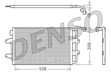 Kondenzátor, klimatizace DENSO DCN32026