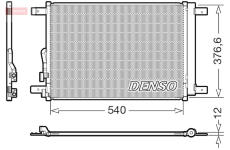 Kondenzátor, klimatizace DENSO DCN32033