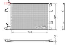 Kondenzátor, klimatizace DENSO DCN33017