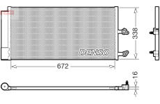 Kondenzátor, klimatizace DENSO DCN33018