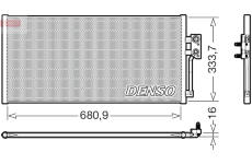 Kondenzátor, klimatizace DENSO DCN33019