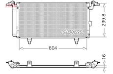 Kondenzátor, klimatizace DENSO DCN36005