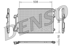 Kondenzátor, klimatizace DENSO DCN37001