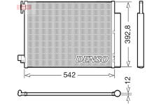 Kondenzátor klimatizácie DENSO DCN37004