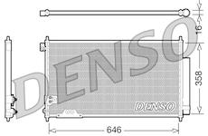Kondenzátor, klimatizace DENSO DCN40009