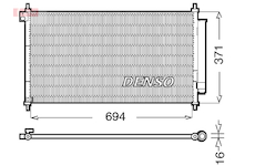 Kondenzátor, klimatizace DENSO DCN40012