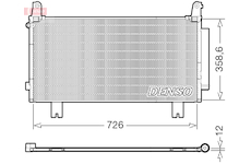 Kondenzátor, klimatizace DENSO DCN40032