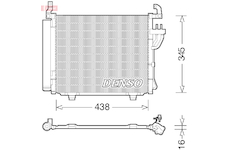 Kondenzátor, klimatizace DENSO DCN41003