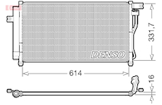 Kondenzátor, klimatizace DENSO DCN41009