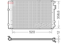 Kondenzátor, klimatizace DENSO DCN41011
