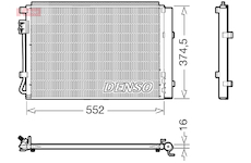 Kondenzátor, klimatizace DENSO DCN41017
