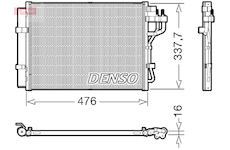 Kondenzátor, klimatizace DENSO DCN41023