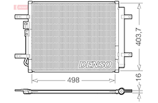 Kondenzátor, klimatizace DENSO DCN41025