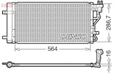 Kondenzátor, klimatizace DENSO DCN41027