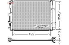 Kondenzátor, klimatizace DENSO DCN41035