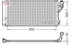 Kondenzátor, klimatizace DENSO DCN43011