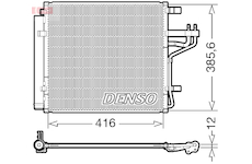 Kondenzátor, klimatizace DENSO DCN43014