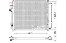 Kondenzátor, klimatizace DENSO DCN43015
