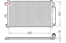 Kondenzátor, klimatizace DENSO DCN44001