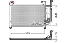 Kondenzátor, klimatizace DENSO DCN44004