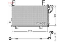 Kondenzátor, klimatizace DENSO DCN44009