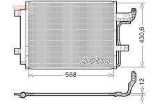 Kondenzátor, klimatizace DENSO DCN44019