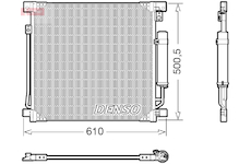 Kondenzátor, klimatizace DENSO DCN45013