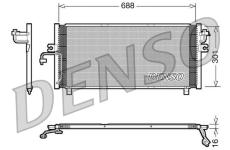 Kondenzátor, klimatizace DENSO DCN46004