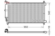 Kondenzátor, klimatizace DENSO DCN46007