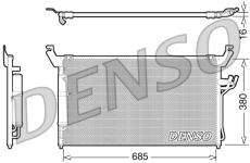 Kondenzátor, klimatizace DENSO DCN46013